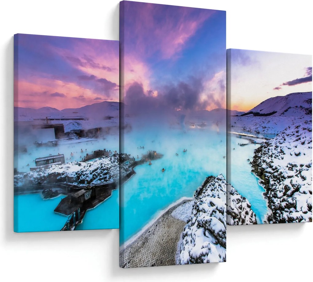 Obraz - Modrá lagúna na Islande (90x60 cm)