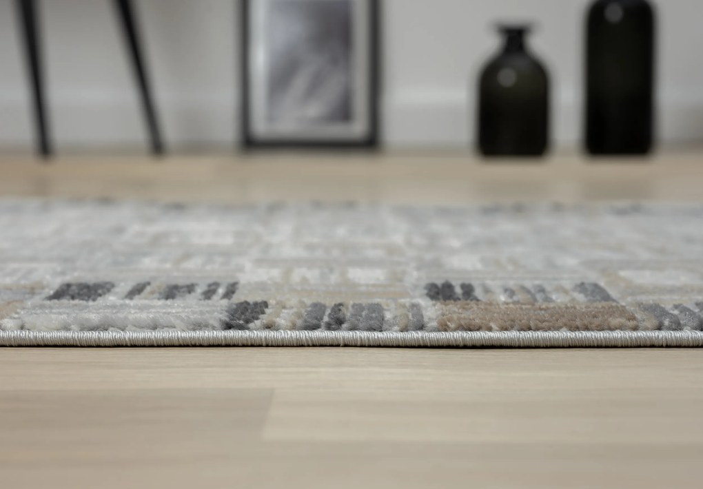 My Flair, Kusový koberec My Mood creme, 80x150, šedá, chodba / predsieň
