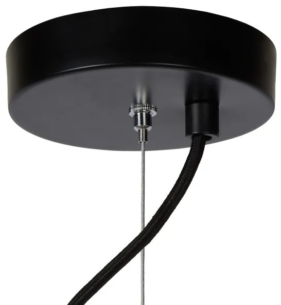Lucide 45449/76/30 - Luster na lanku ELODIE 3xE27/40W/230V čierna