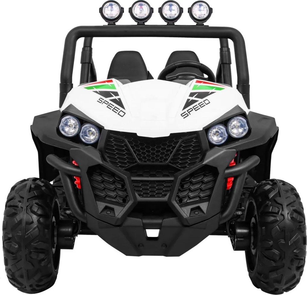 Ramiz Detský terénny výťah Grand Buggy Biela + pohon 4x4 + diaľkové ovládanie + nosič batožiny + rádio MP3 + LED