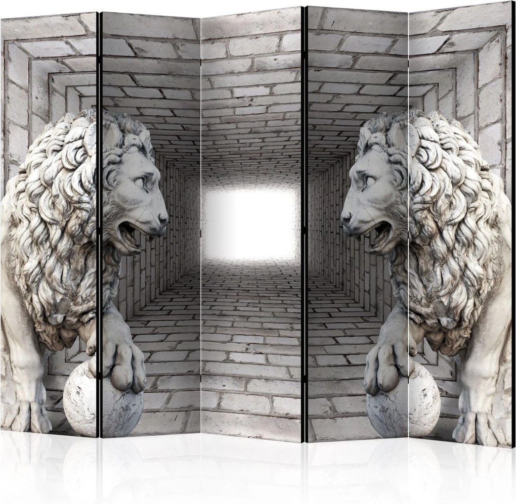 Paraván - Stone Lions II [Room Dividers] 225x172