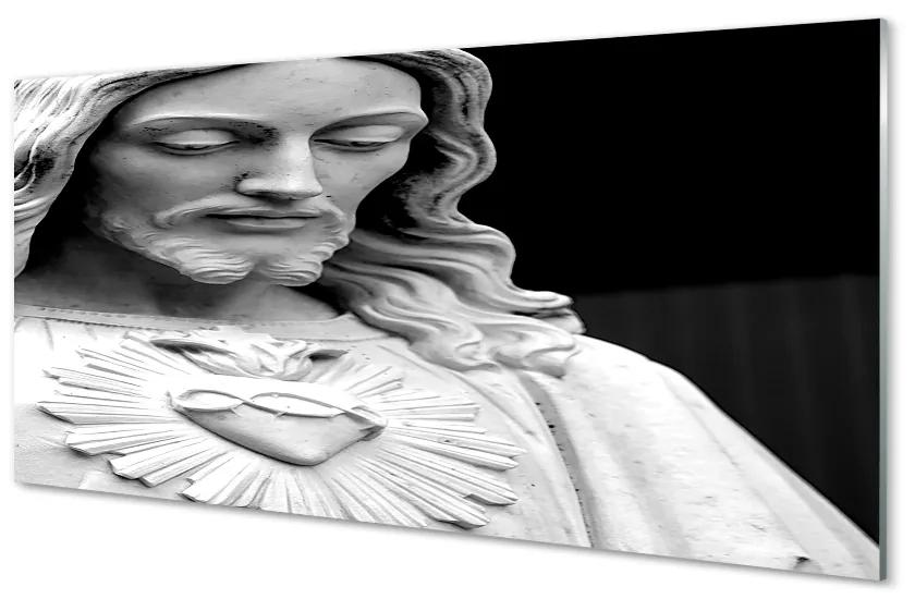 Sklenený obraz socha Ježiša 100x50 cm