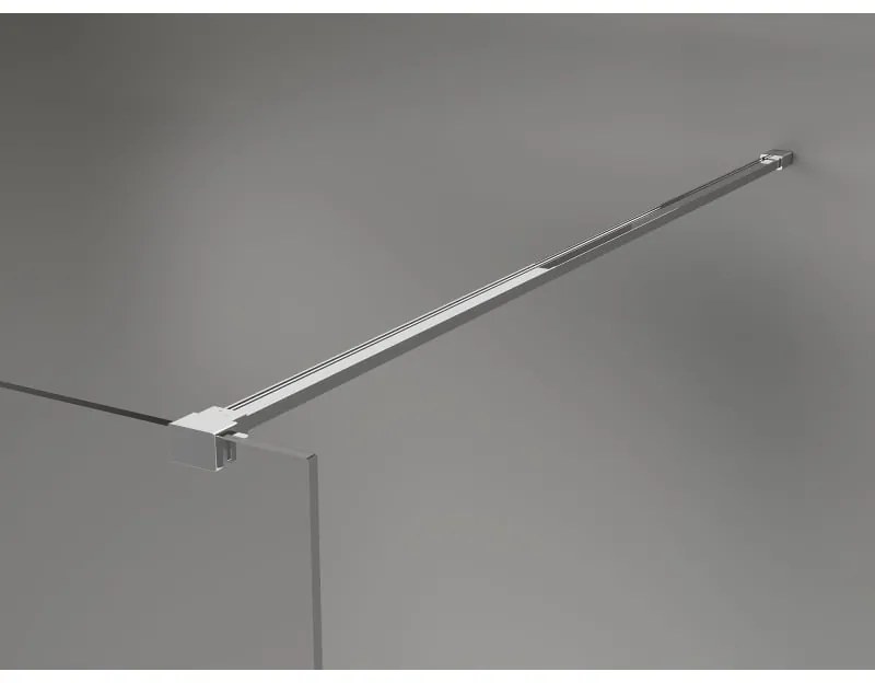 Mexen, Mexen Kioto-X sprchová stena 100 x 200 cm, mráz 10 mm, chróm - 800-100-101-01-30-X