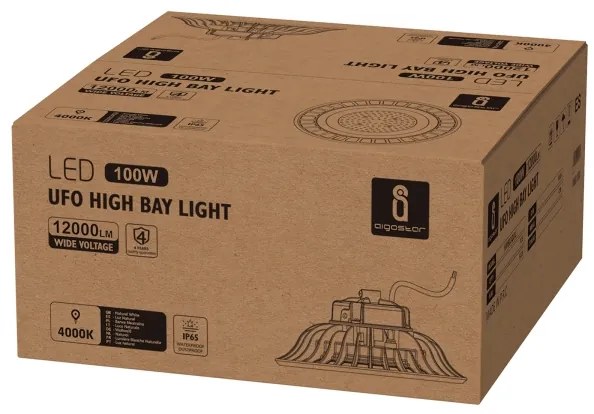 Aigostar - LED Priemyselné svietidlo UFO HIGHBAY LED/100W/230V 4000K IP65