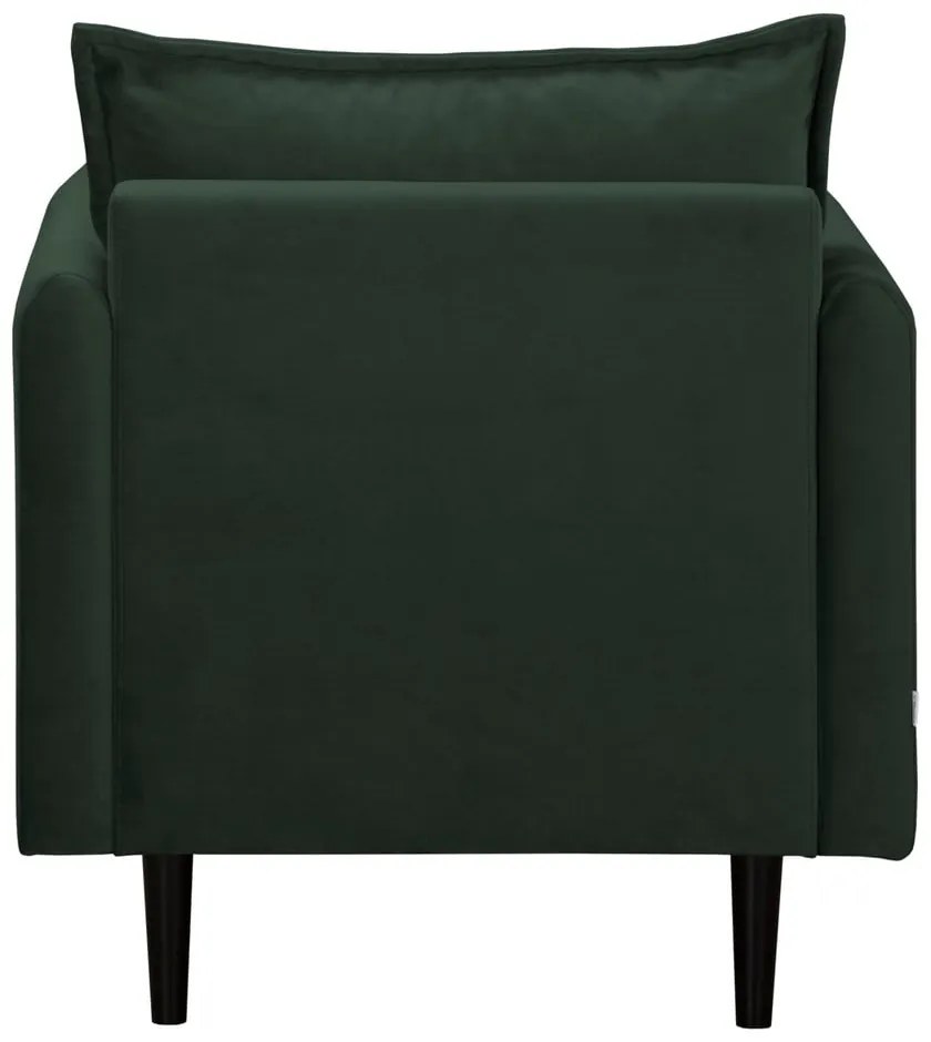 Tmavozelené zamatové kreslo Juli – Ropez