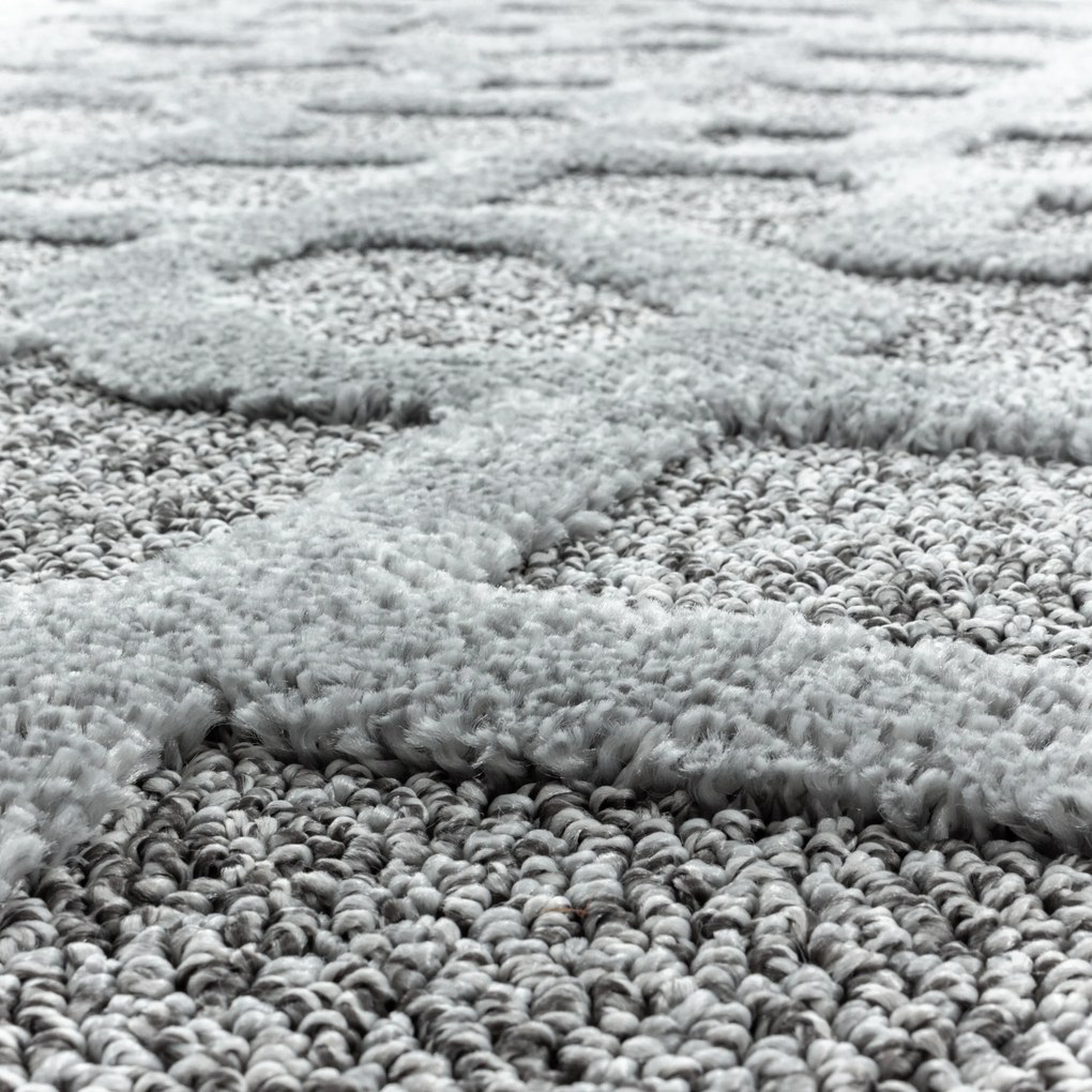 Ayyildiz Kusový koberec PISA 4702, Okrúhly, Sivá Rozmer koberca: 120 cm KRUH
