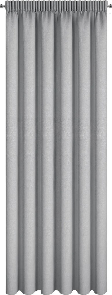 ZATEMŇOVACÍ ZÁVES (100%) NA PÁSKE ZOEY 140X270 CM STRIEBORNÁ