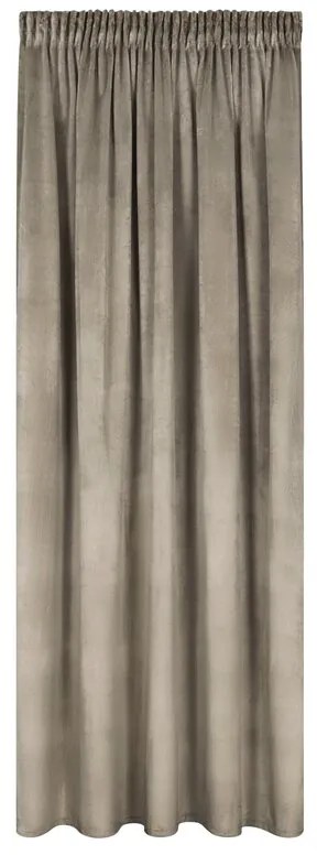 Dekorstudio Zamatový záves ROSA na riasiacu pásku 140 x 270 cm - hnedý