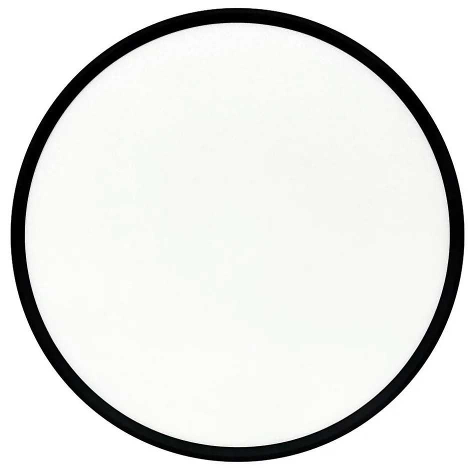 LED stropné svietidlo LED/40W/230V 3000/4000/6500K pr. 50 cm čierne