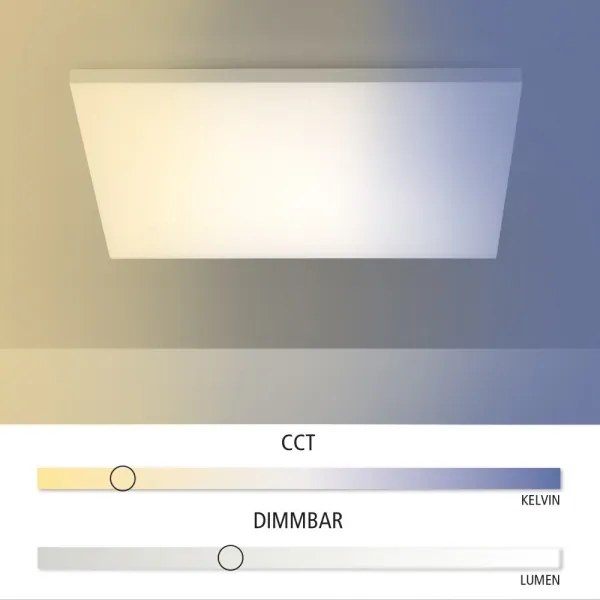 Leuchten Direkt 15552-16-LED Stmievateľné stropné svietidlo CANVAS LED/40W/230V+DO