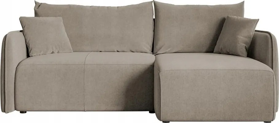 Rohová sedacia súprava Mamma (béžovosivá čierna)