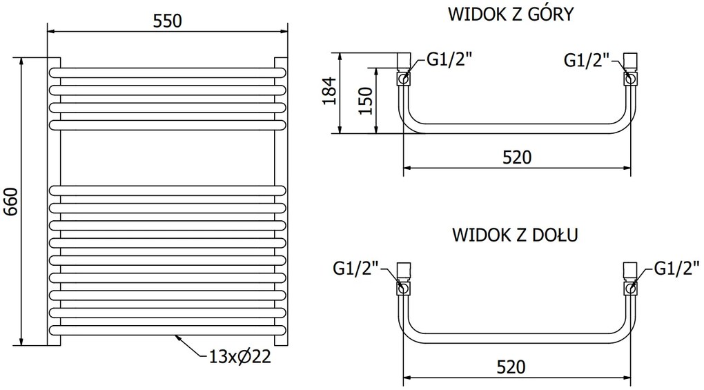 Mexen Apollo, elektrické vykurovacie teleso 660x550 mm+ vykurovacia tyč 600 W, biela, W117-0660-550-2600-20