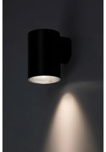 Rabalux 77154 vonkajšie nástenné LED svietidlo Urfa, 9W, IP65, čierna, 11,5 cm