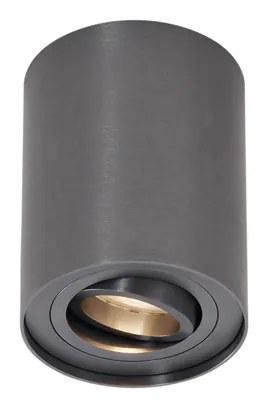 Moderné zapustené bodové svetlo tmavosivé GU10 50 mm výkyvné - Rondoo Up