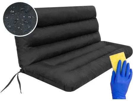 Vankúš na hojdačku ANIA 120 cm čierny