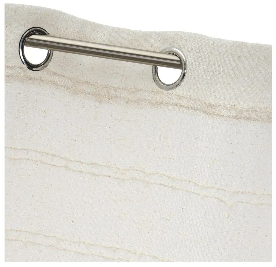 Béžový záves s prímesou ľanu 140x260 cm Nodes – Casa Selección