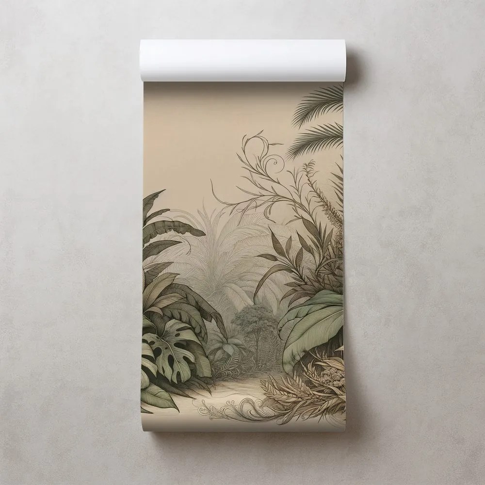 Tapeta prírodná tropická džungľa