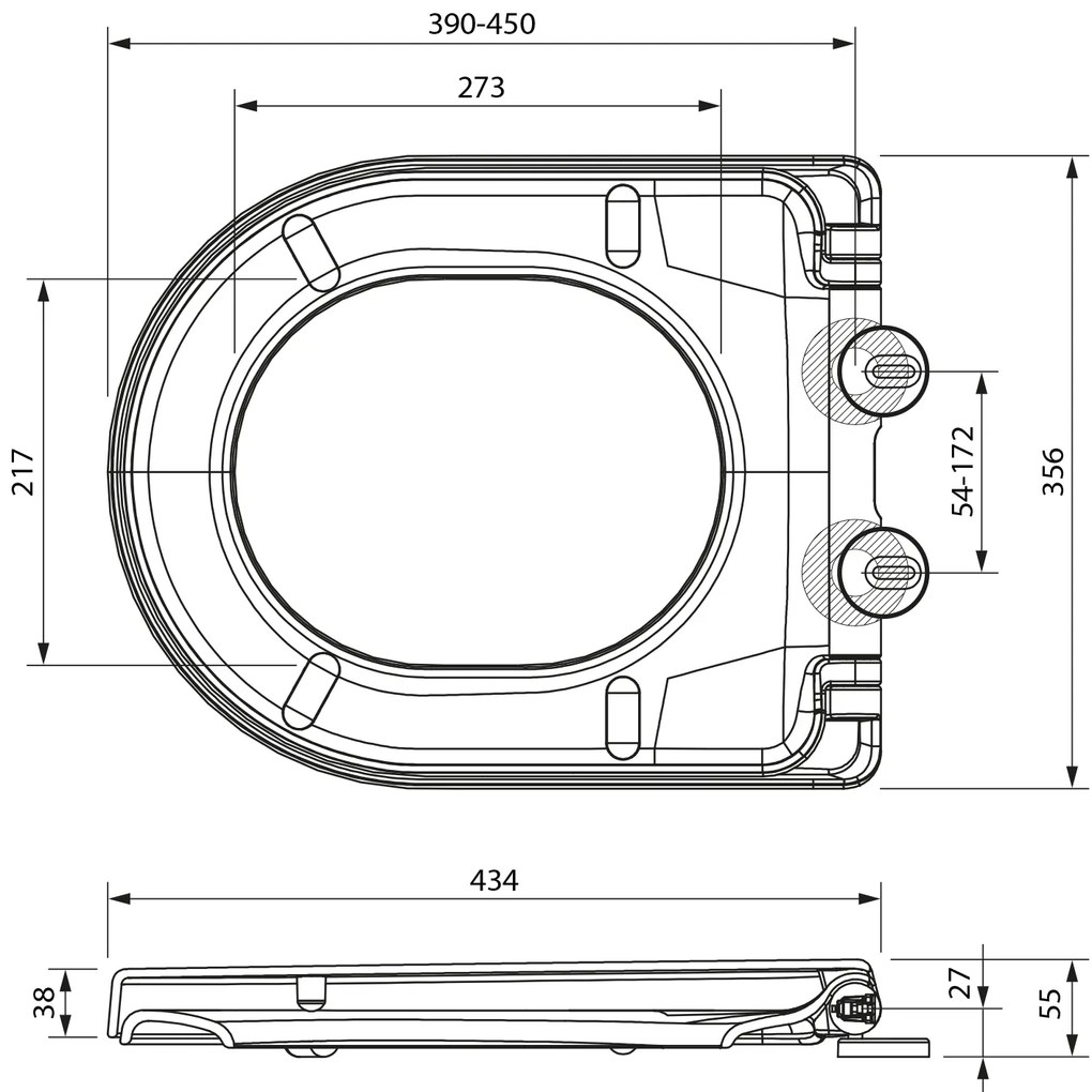 SAMONA SAMONA, BOA WC sedátko, Soft Close, Easy Take, biela, 44845302