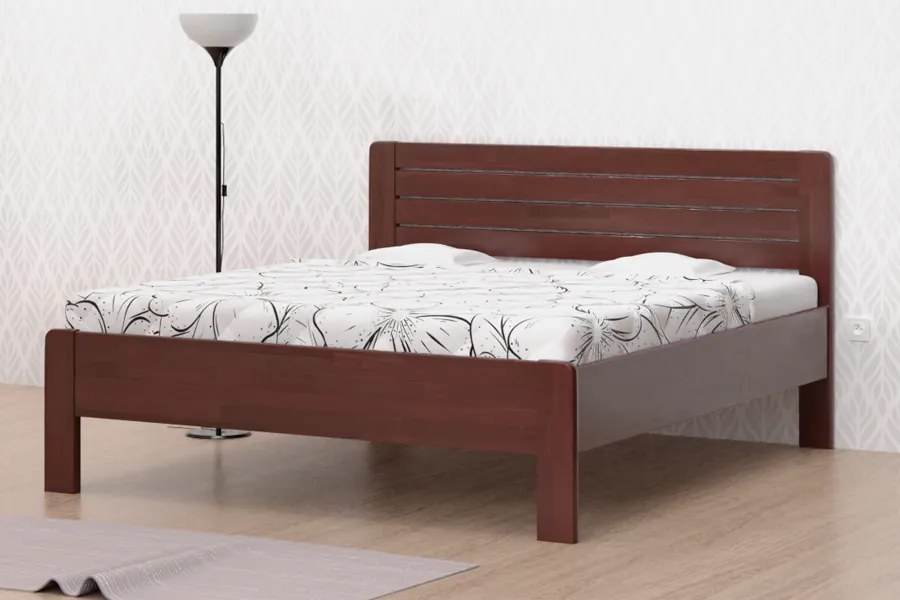 BMB SOFI LUX XL - masívna buková posteľ 200 x 200 cm, buk masív