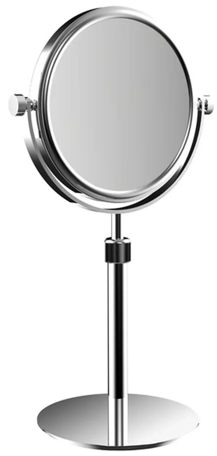 Emco Cosmetic mirrors Pure - Stojace okrúhle holiace a kozmetické zrkadlo, Ø 153 mm, 3 násobné zväčšovanie, chróm 109400117