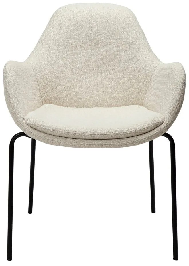 Krémové kreslo z textílie buklé Zimmer – DAN-FORM Denmark