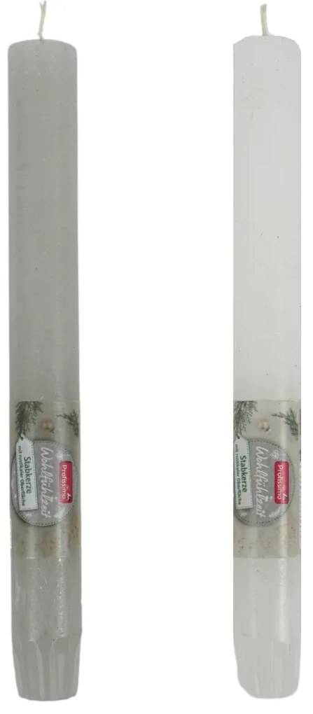 Sada sviečok PROFISSIMO RUSTIC 24 cm, 8 ks