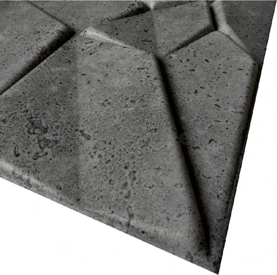 Stropné panely 3D XPS 0032, cena za kus, rozmer 50 cm x 50 cm, MERKUR sivý, IMPOL TRADE