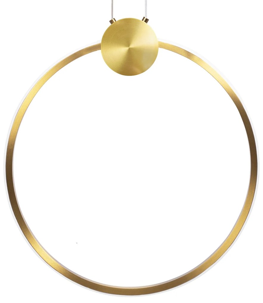 Toolight Toolight, LED stropné svietidlo 40cm 17W 4000K APP1397-CP, zlatá matná, OSW-00955