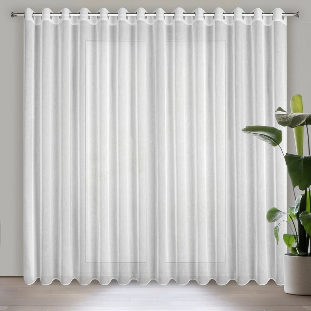 ZÁCLONA SONIA 400X250 CM BIELA