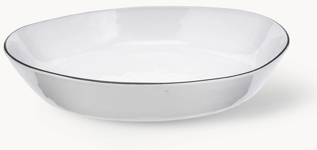 Ručne vyrobená servírovacia misa z porcelánu Salt