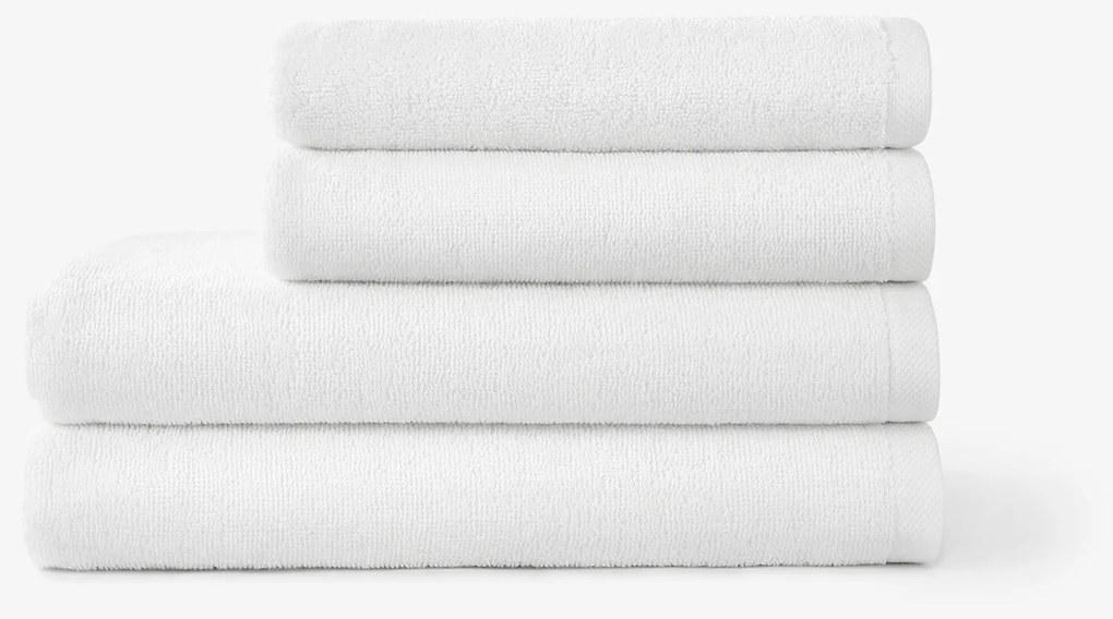 Goldea bavlnený froté uterák / osuška soft bez bordúry – biely 70 x 140 cm