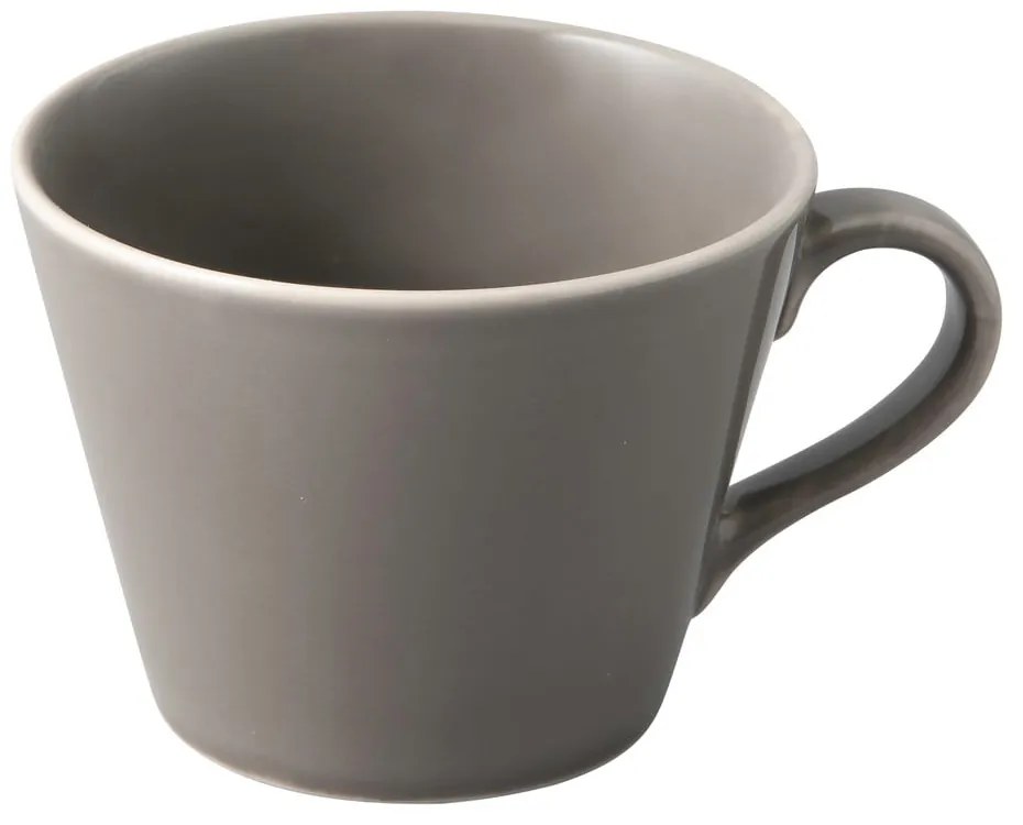 Sivá porcelánová šálka na kávu Villeroy &amp; Boch Like Organic, 270 ml