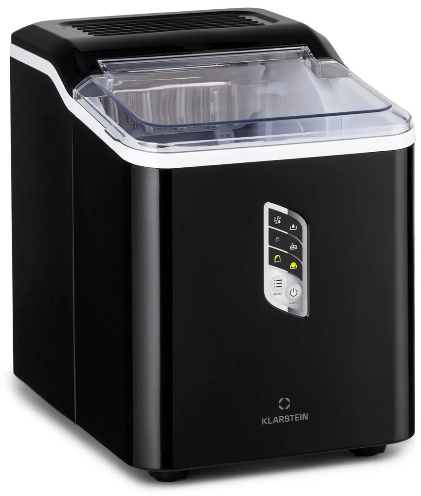 Klarstein Albaron, výrobník ľadu, tvar náboja, 12 kg/24 h, nádrž 1,5 l, displej