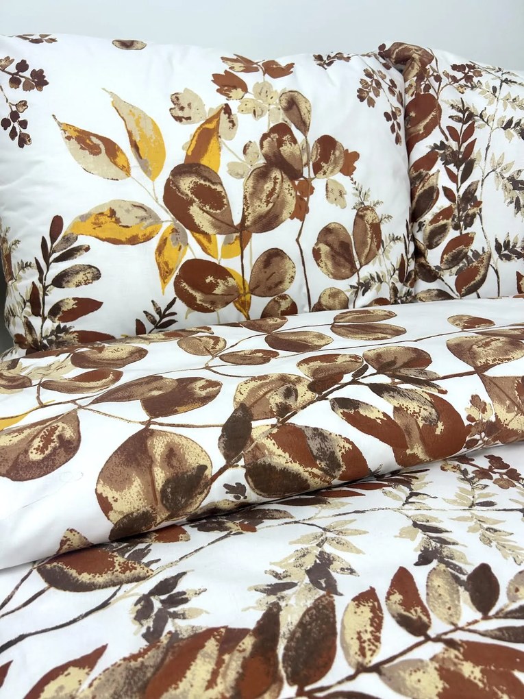 INTERMEDIC SK Posteľná obliečka Brown Eucalyptus 140x200/70x90 cm