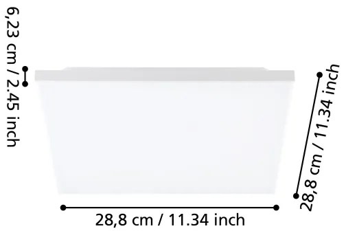 Eglo 99843 - LED stropné svietidlo TURCONA LED/10W/230V