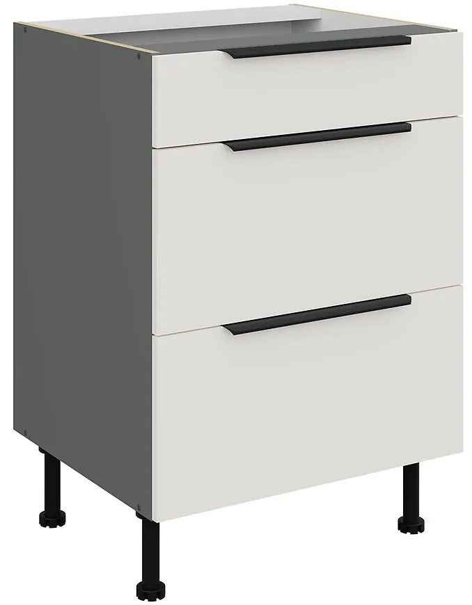 Kuchynská skrinka Aria-Wh/Ant Anti Fingerprint 60d 3s Bb