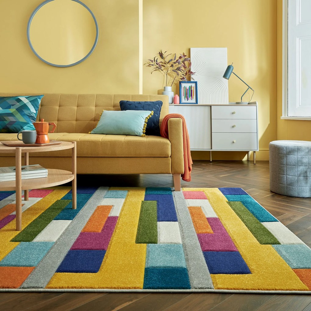 Flair Rugs, Kusový koberec Spectrum Mambo Multi, 120x170, viacfarebná, obývacia izba