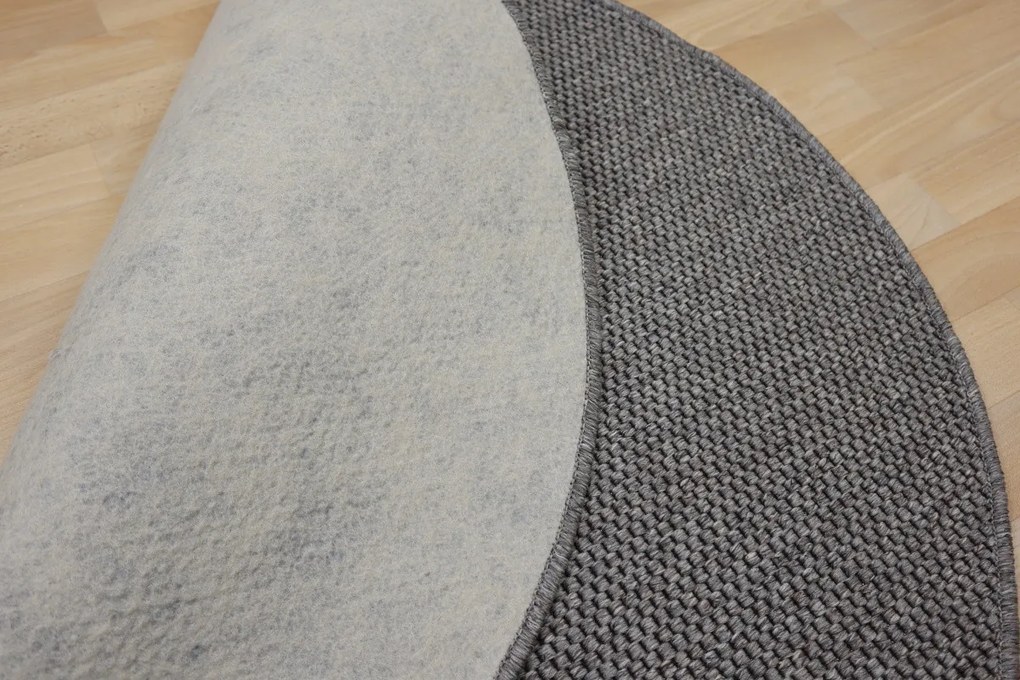 Kusový koberec Nature hnedý okrúhly, 67x67 (priemer) kruh, hnedá, chodba / predsieň, Vopi