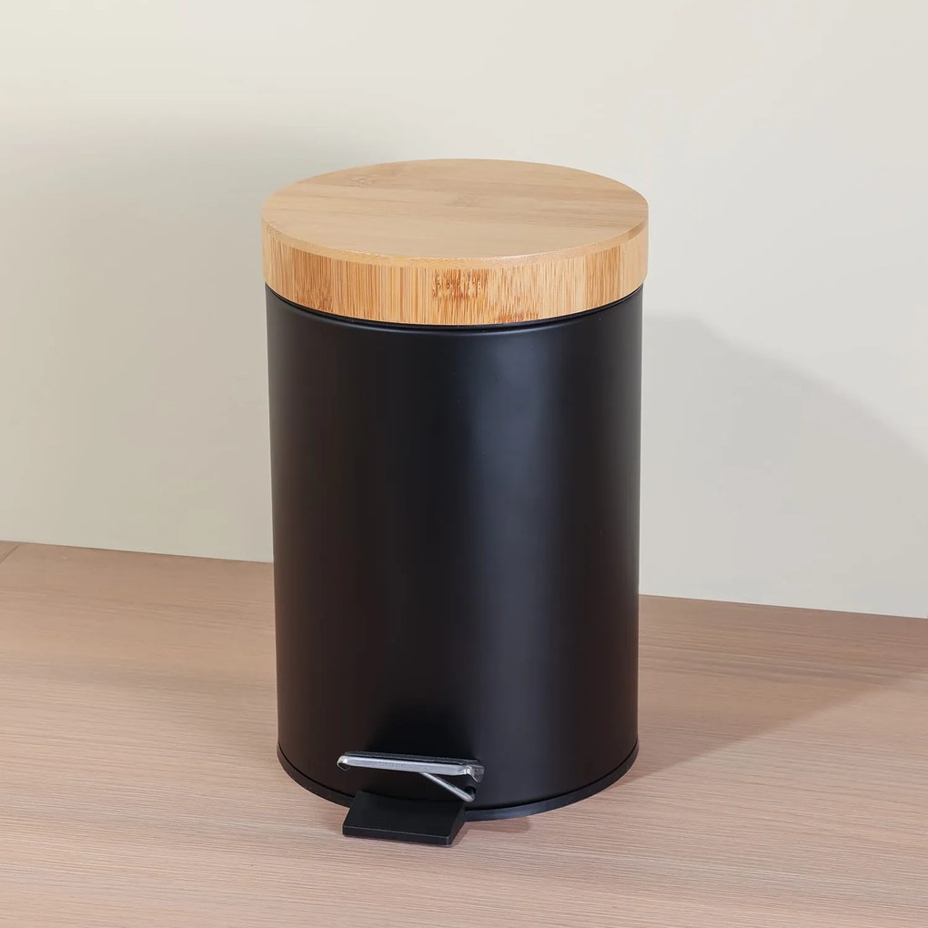 ODPADKOVÝ Kôš do kúpeľne čierny