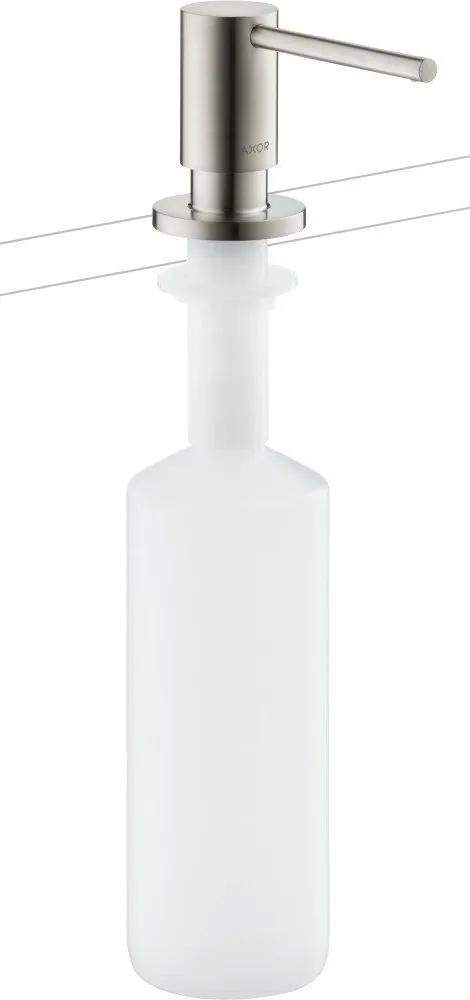 AXOR Uno dávkovač tekutého mydla / umývacieho prostriedku, objem 500 ml, vzhľad nerezovej ocele, 42818800