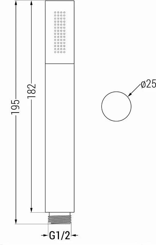 Mexen príslušenstvo - 1-bodový ručný sprchový set R-70, chróm, 785706051-00