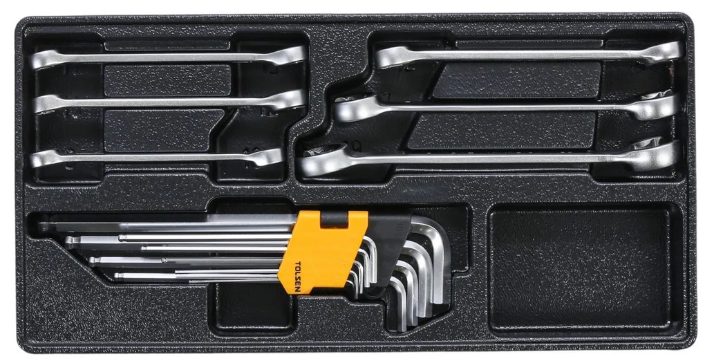 Tolsen Pojazdný dielenský vozík na náradie, vrátane 189 náradia, 7 zásuviek