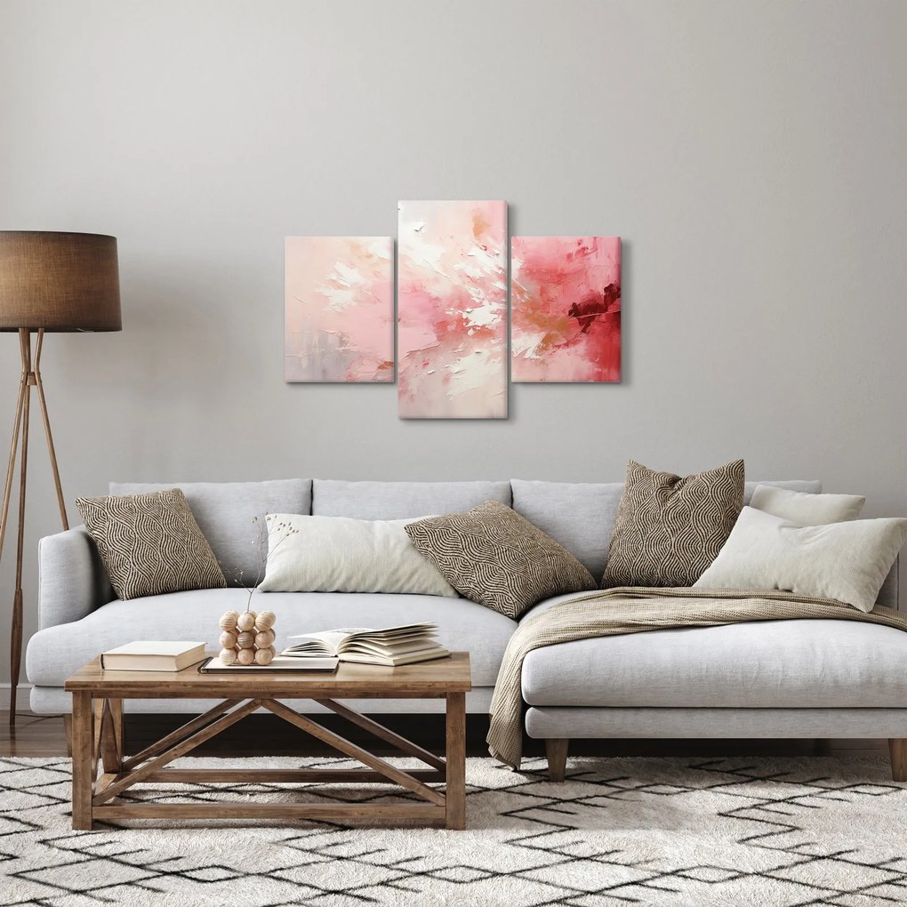 Obraz - Ružový abstrakt (90x60 cm)