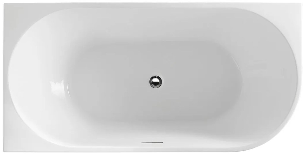 Aqualine Aqualine, TIBERA L rohová stojaca vaňa 140x70cm, biela, E1066