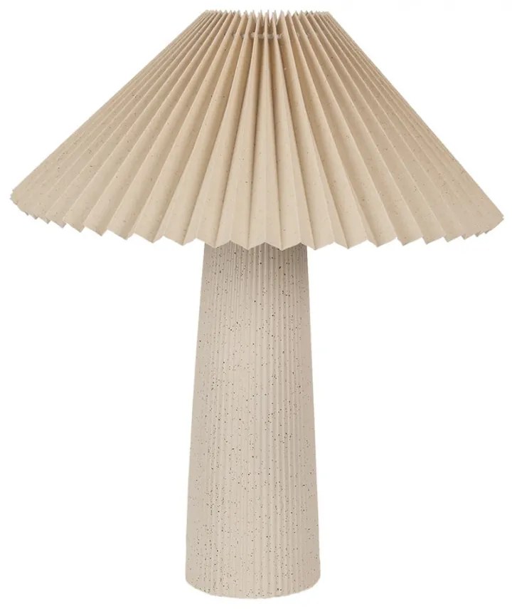 Béžová keramická lampa MUSHROOM Ø36