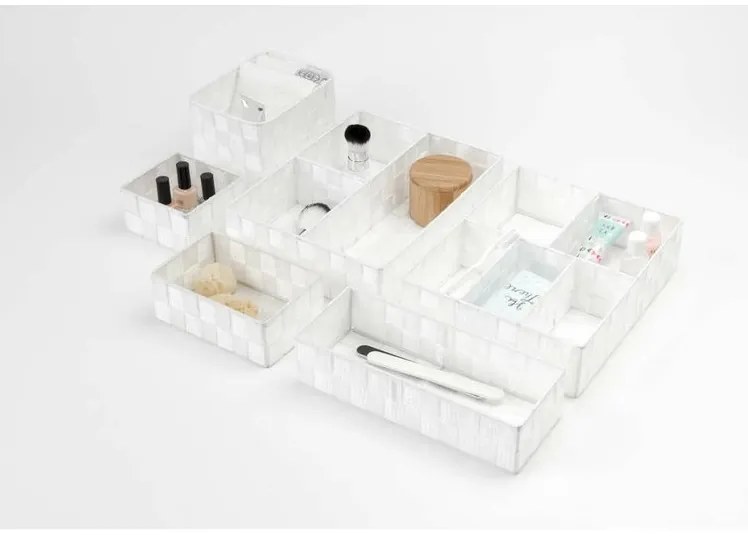 Úložný organizér Compactor TEX 18 x 12 x 7 cm, biela