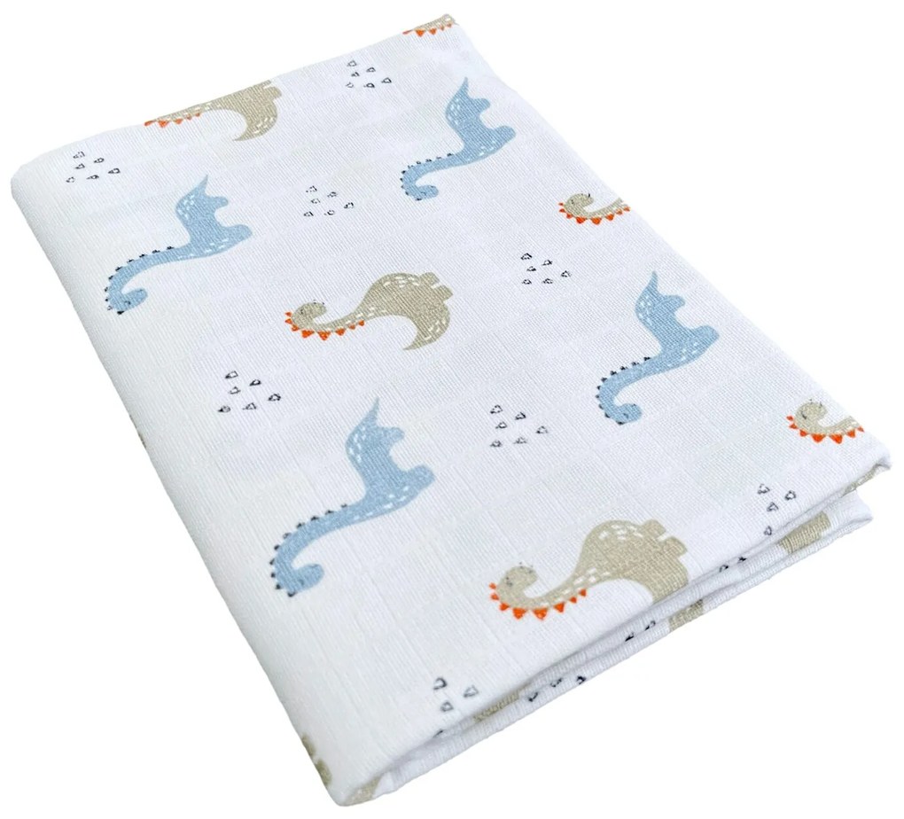 Bavlnená plienka Dino | 90x100