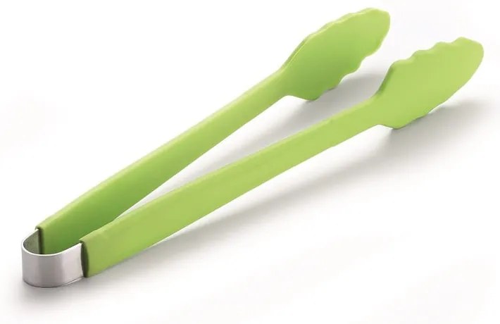 Zelené silikónové grilovacie kliešte LotusGrill