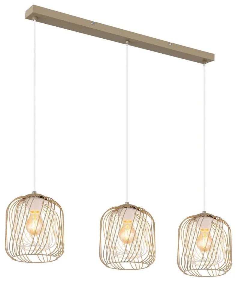 Globo 15965-3H - Závesné svietidlo na lanku DICHTI 3xE27/40W/230V