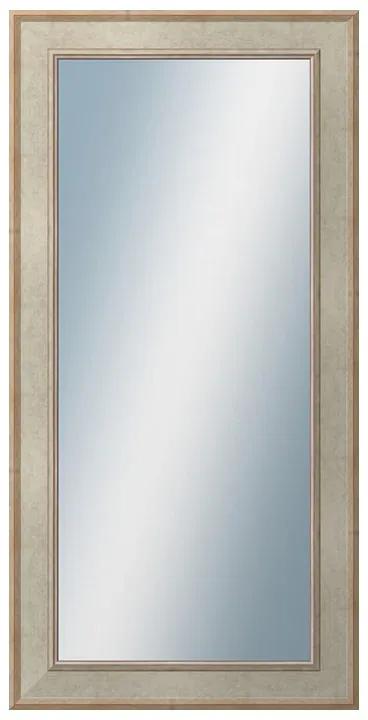 DANTIK - Zrkadlo v rámu, rozmer s rámom 50x100 cm z lišty TOOTH strieborná (2779)